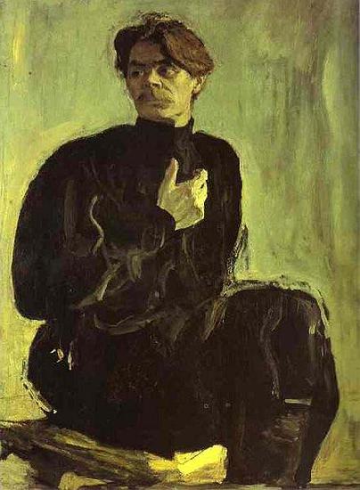Valentin Serov Portrait of the Writer Maxim Gorky Sweden oil painting art